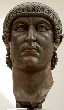 Constantine Roman Emperor reigned 306-337 CE Capitoline Museum Rome